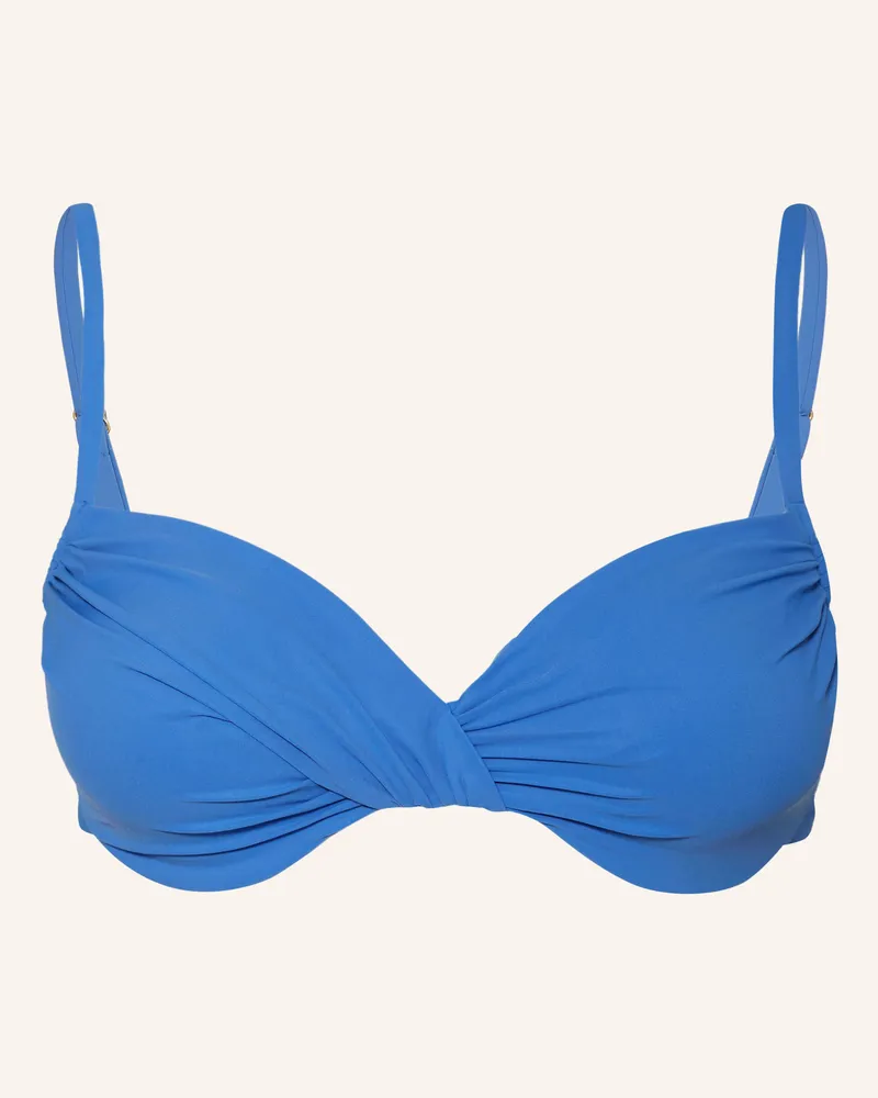 Maryan Mehlhorn Bügel-Bikini-Top Elements lila Blau