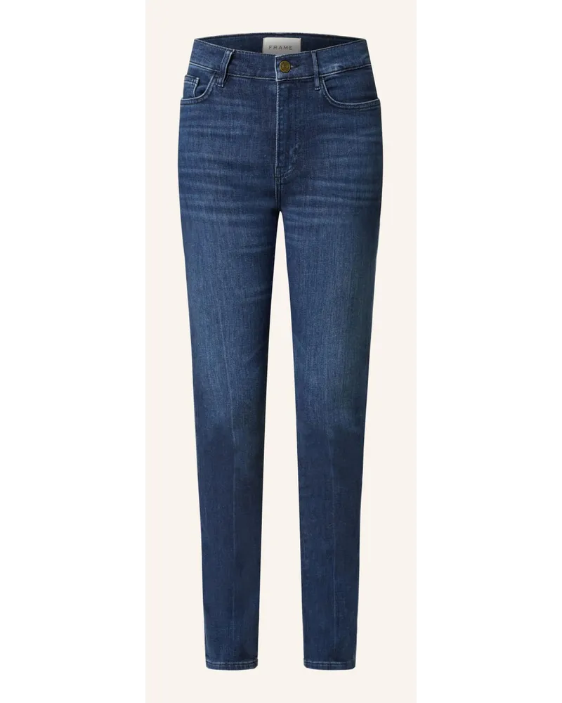 Frame Denim Straight Jeans LE HIGH STRAIGHT LONG Blau