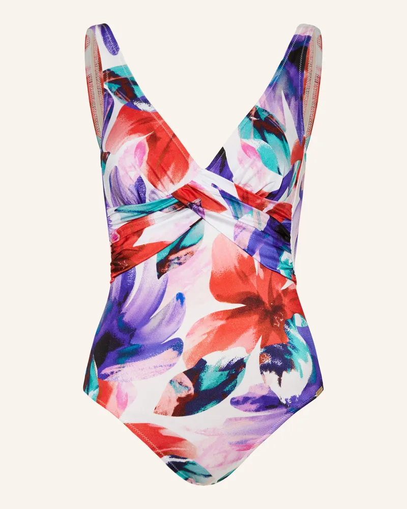 Charmline Shape-Badeanzug BEACH BOUQUET Weiss