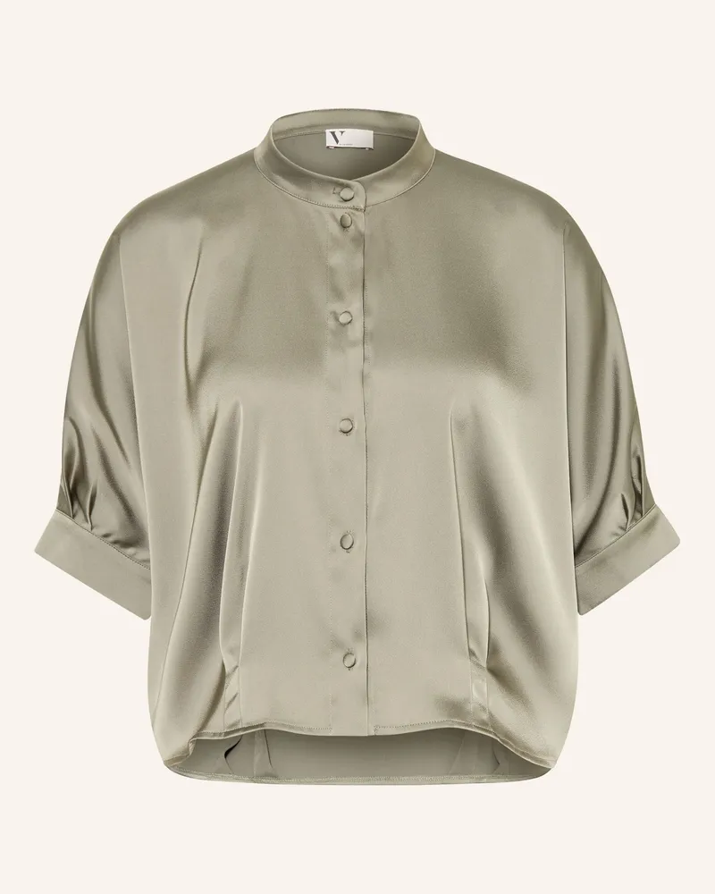 Vera Mont Satinbluse Mit 3/4-Arm rot Hellgrün