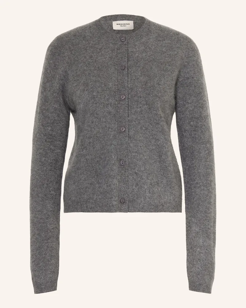 Max Mara Strickjacke Esposto grau Dunkelgrau