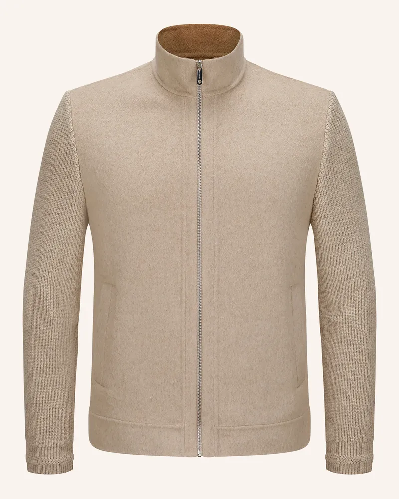 Milestone Jacke Mskennedy Im Materialmix beige Creme
