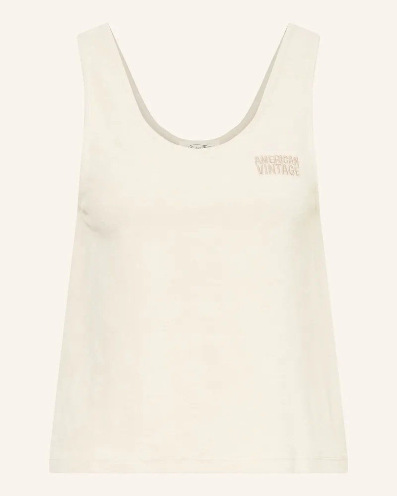 American Vintage Top FUXOW aus Frottee Creme