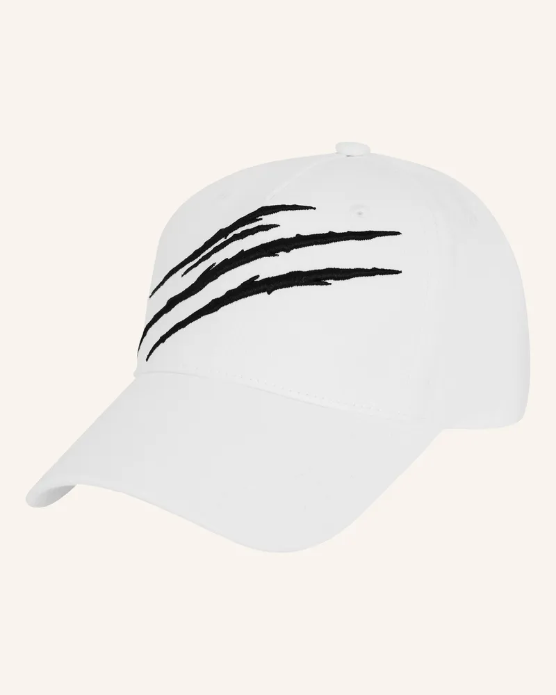 Philipp Plein Plein Sport Baseball Cap Ps Scratch weiss Weiss