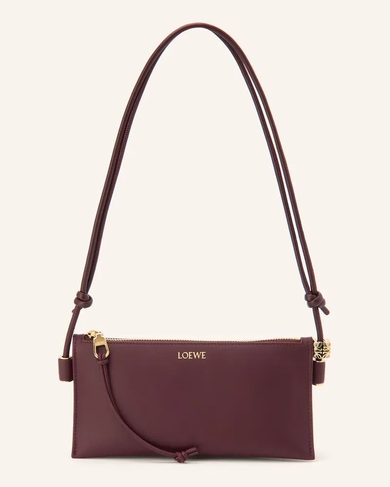 Loewe Clutch Glim rot Dunkelrot