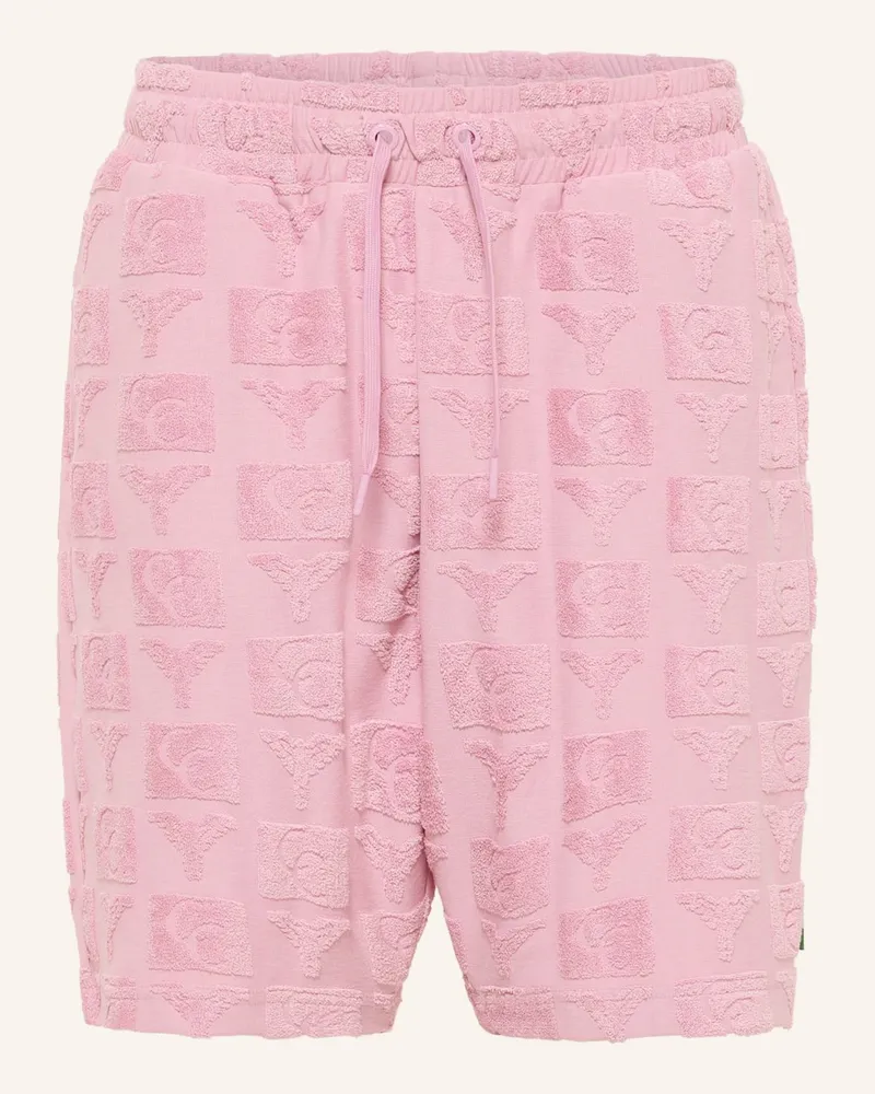 Carlo Colucci Oversize Short mit Frotteeinsätzen EGARTER Rosa