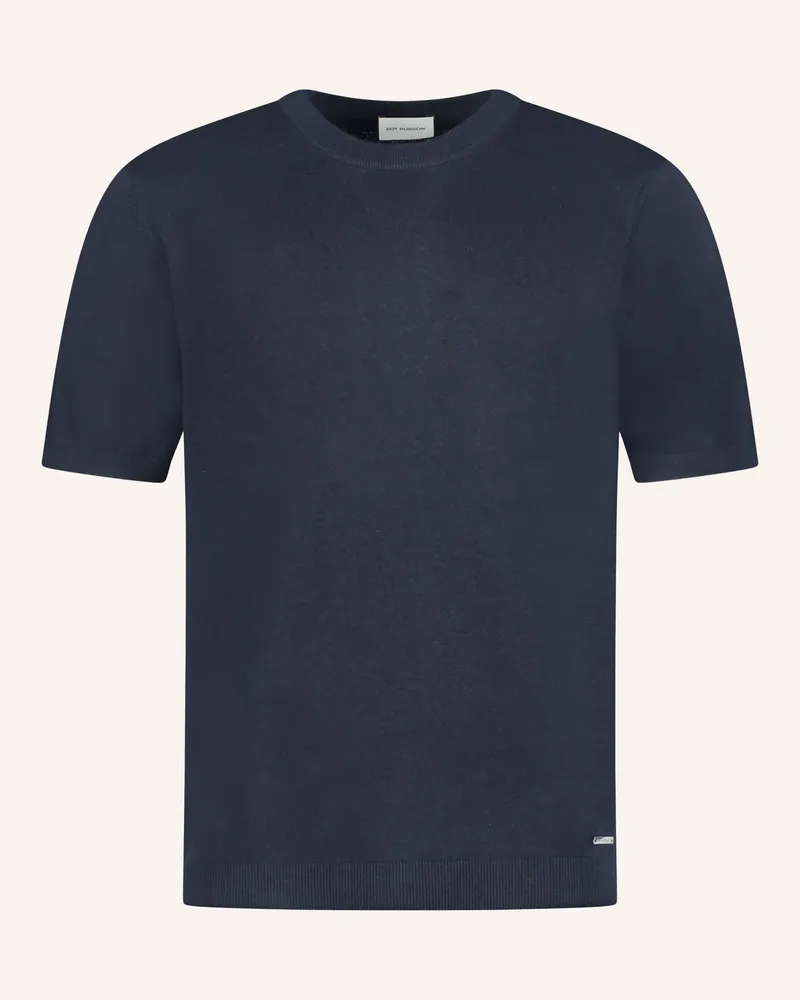 Roy Robson Strickshirt blau Dunkelblau