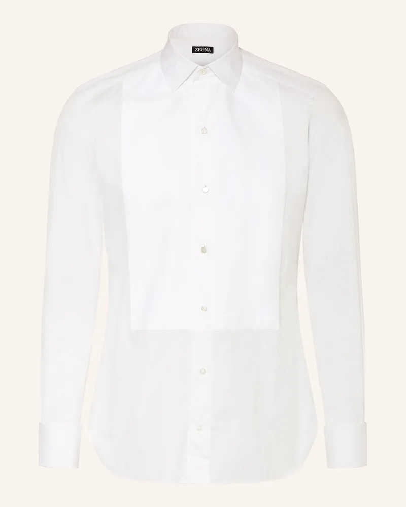 Ermenegildo Zegna Smoking-Hemd Regular Fit Mit Umschlagmanschette weiss Weiss