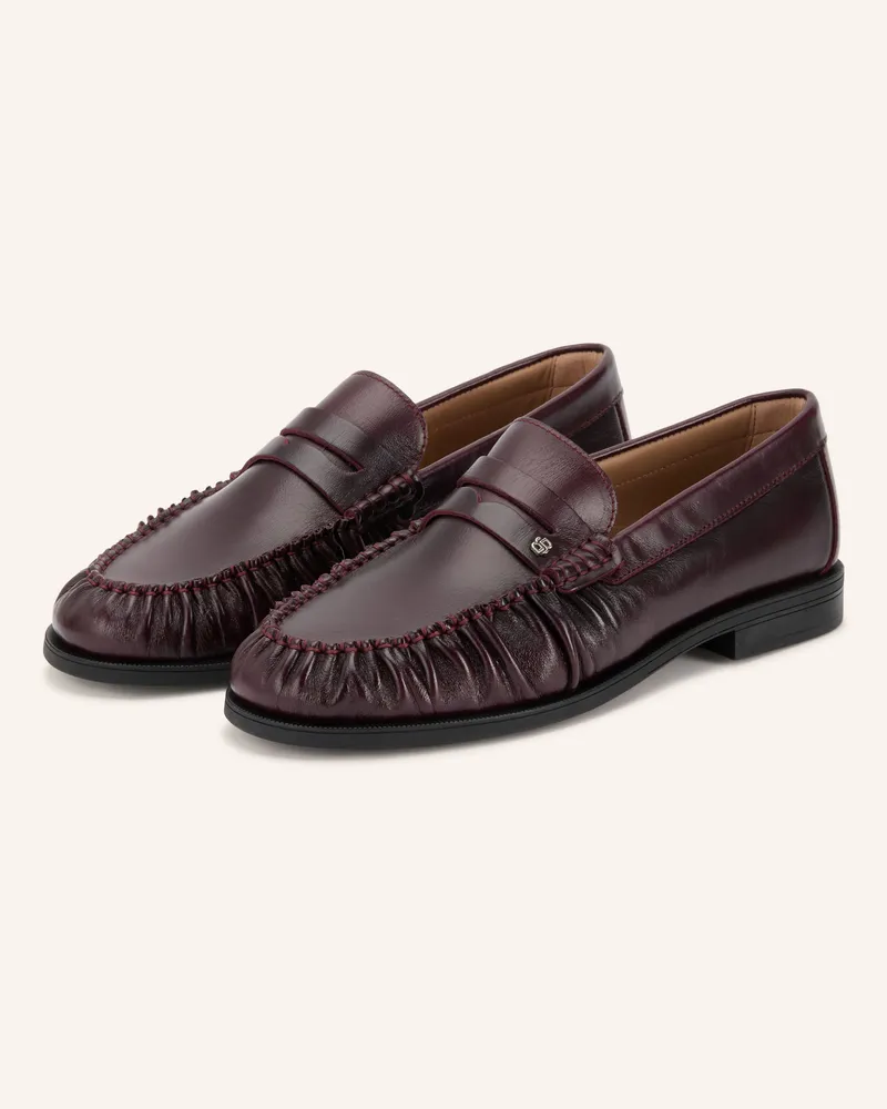 HUGO BOSS Penny-Loafer Lycia rot Dunkelrot