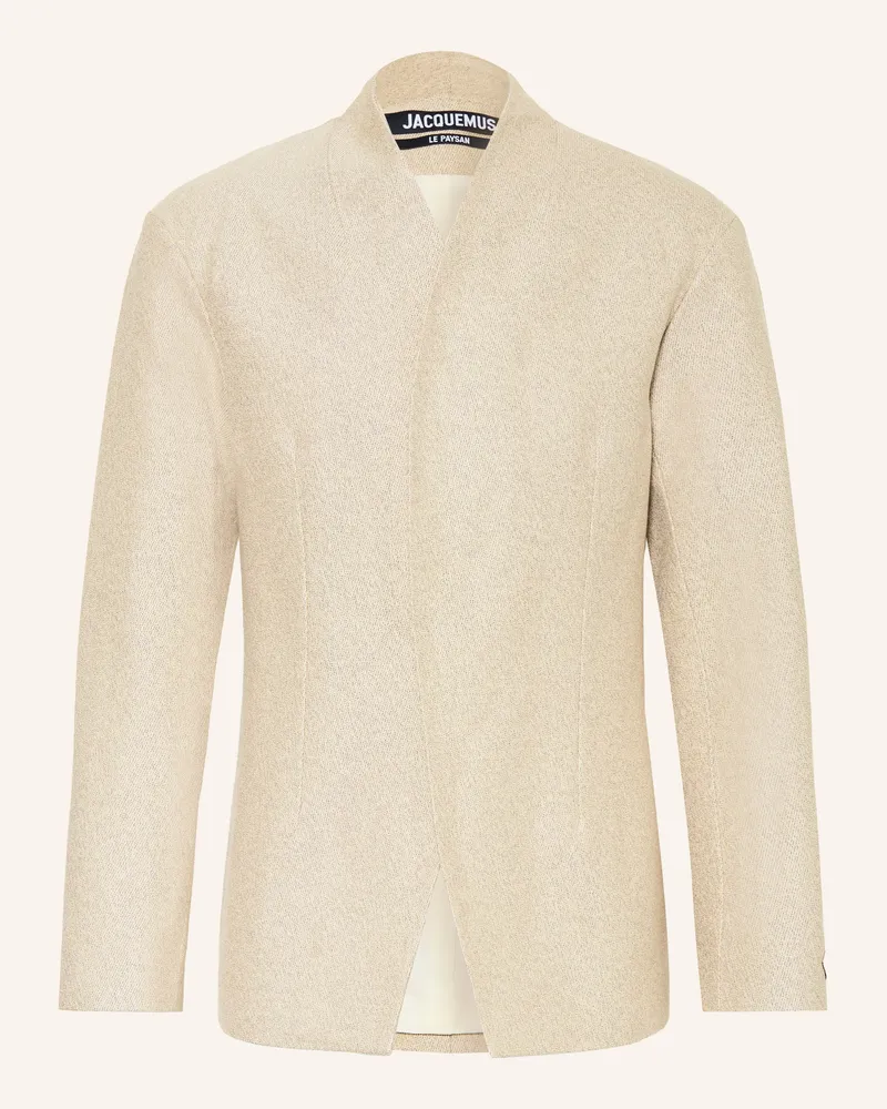 Jacquemus Sakko La Veste Bastide Extra Slim Fit Mit Leinen beige Beige