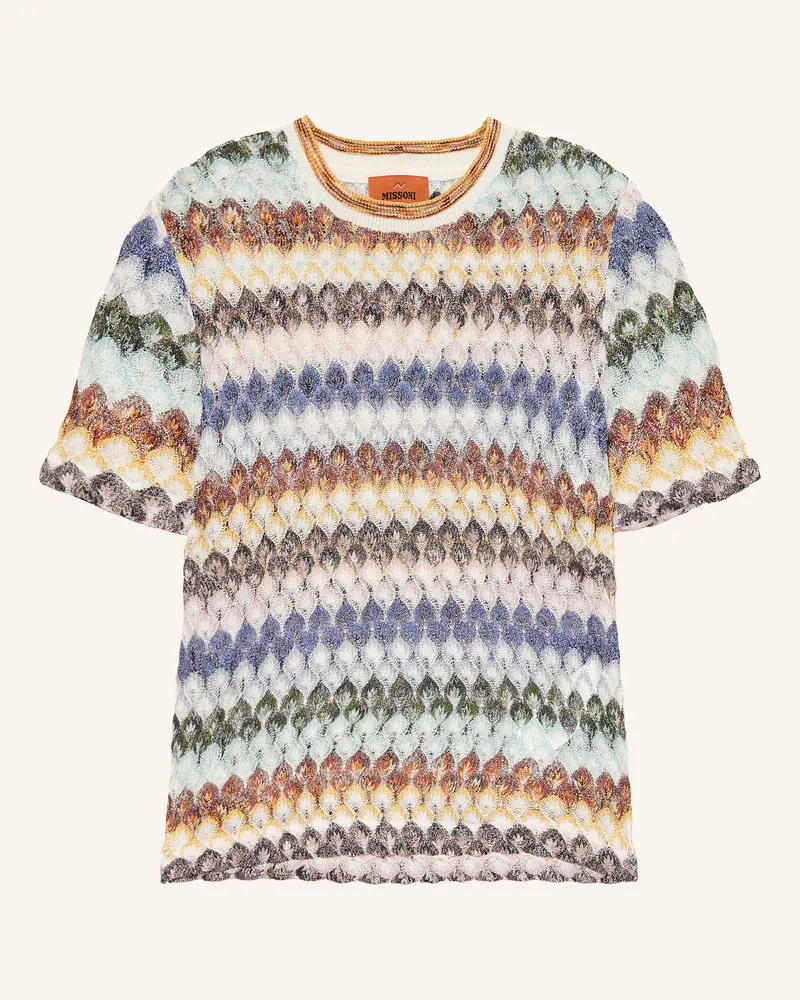 Missoni Strickshirt Mit Glitzergarn weiss Creme