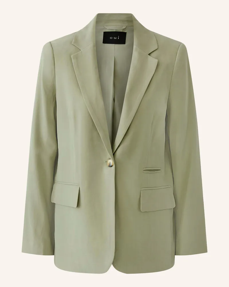 Oui  Blazer gruen Hellgrün