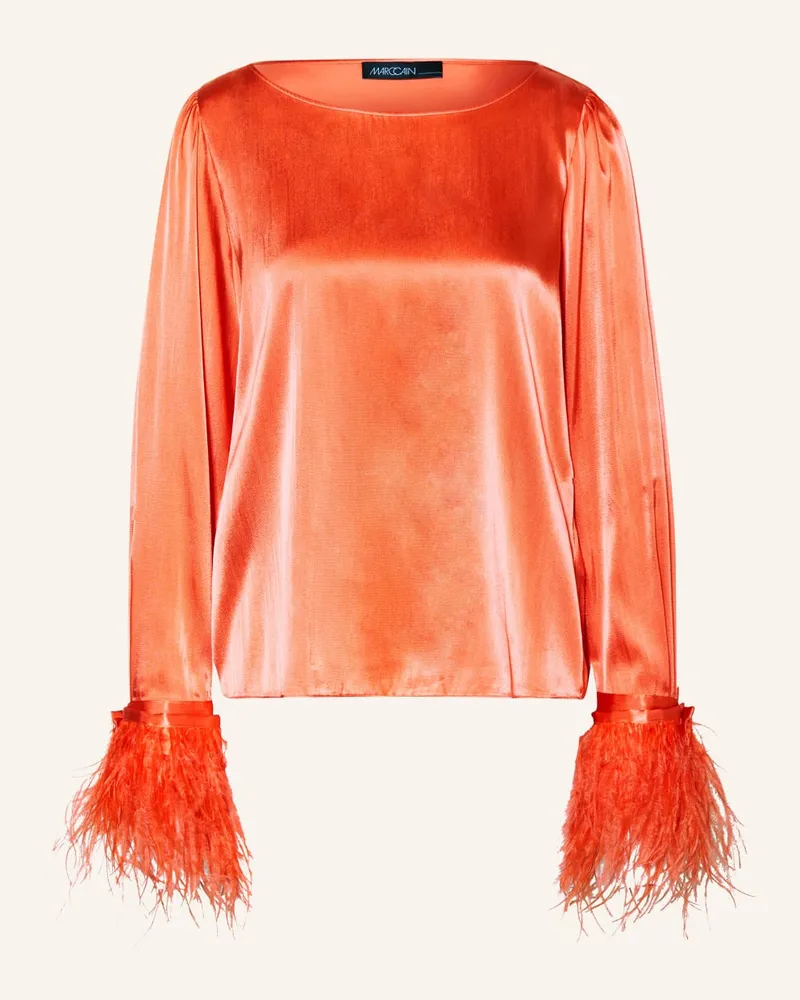 Marc Cain Blusenshirt aus Satin Orange