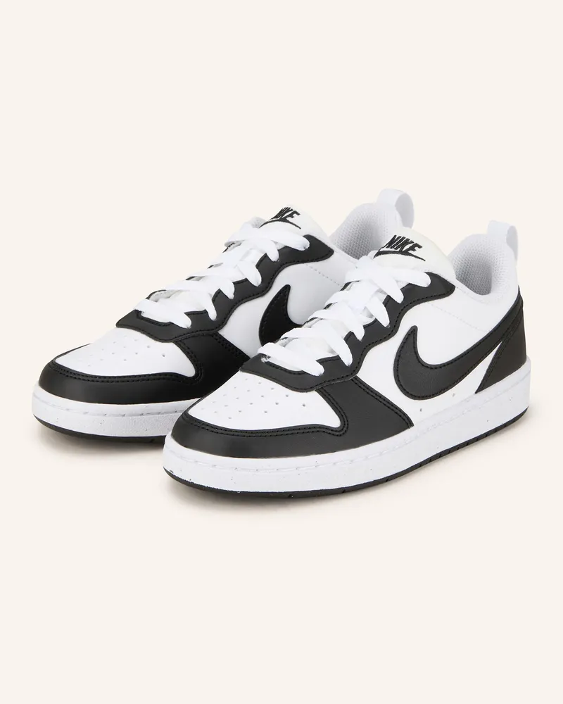 Nike Sneaker Court Borough Low Recraft schwarz Weiss