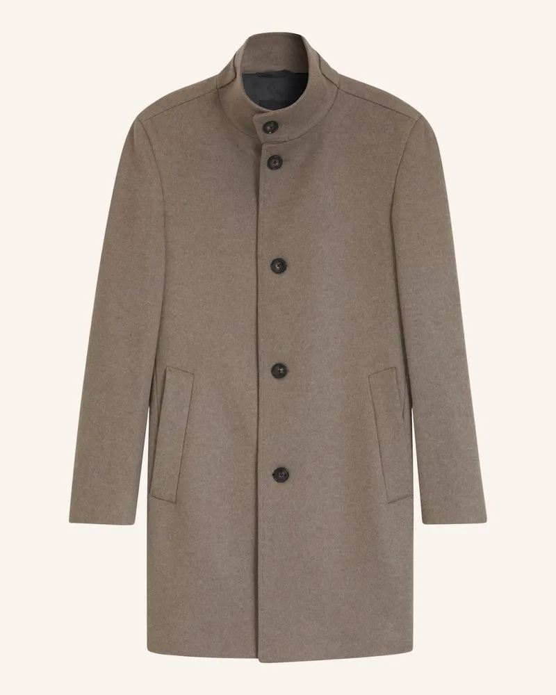 HUGO BOSS Mantel H-Hyde-Su-264 Slim Fit braun Braun