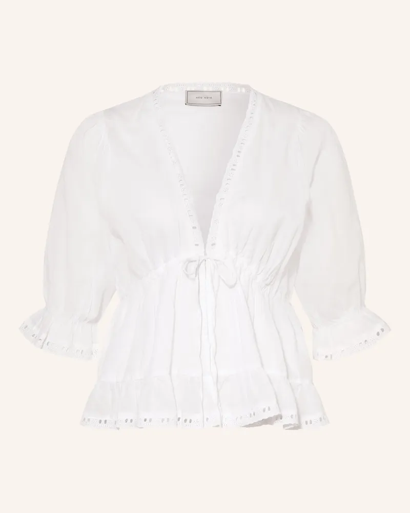 Neo Noir Blusenshirt Adelia Mit Lochspitze weiss Weiss