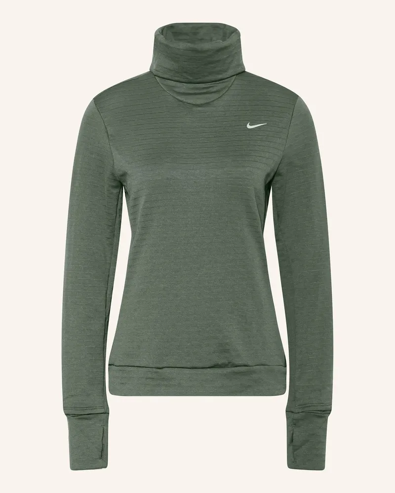 Nike Laufshirt THERMA-FIT SWIFT ELEMENT Dunkelgrün