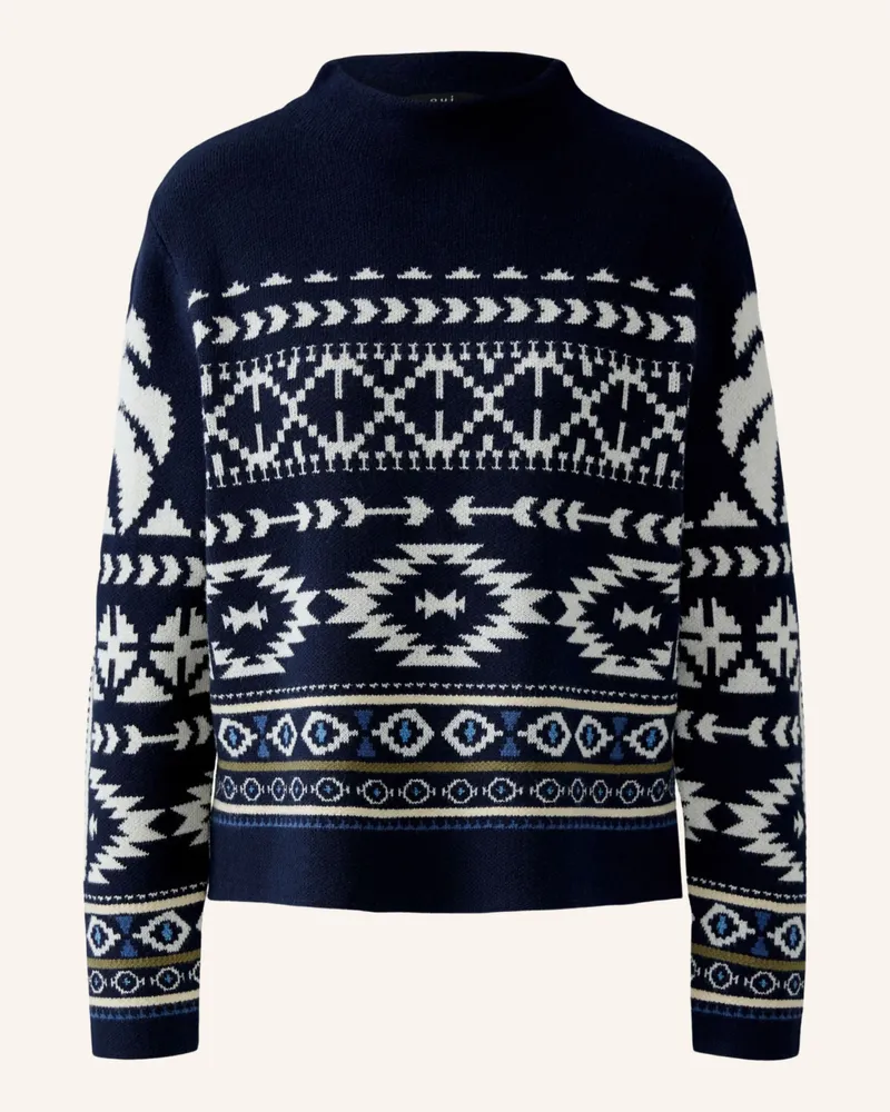 Oui  Pullover Blau