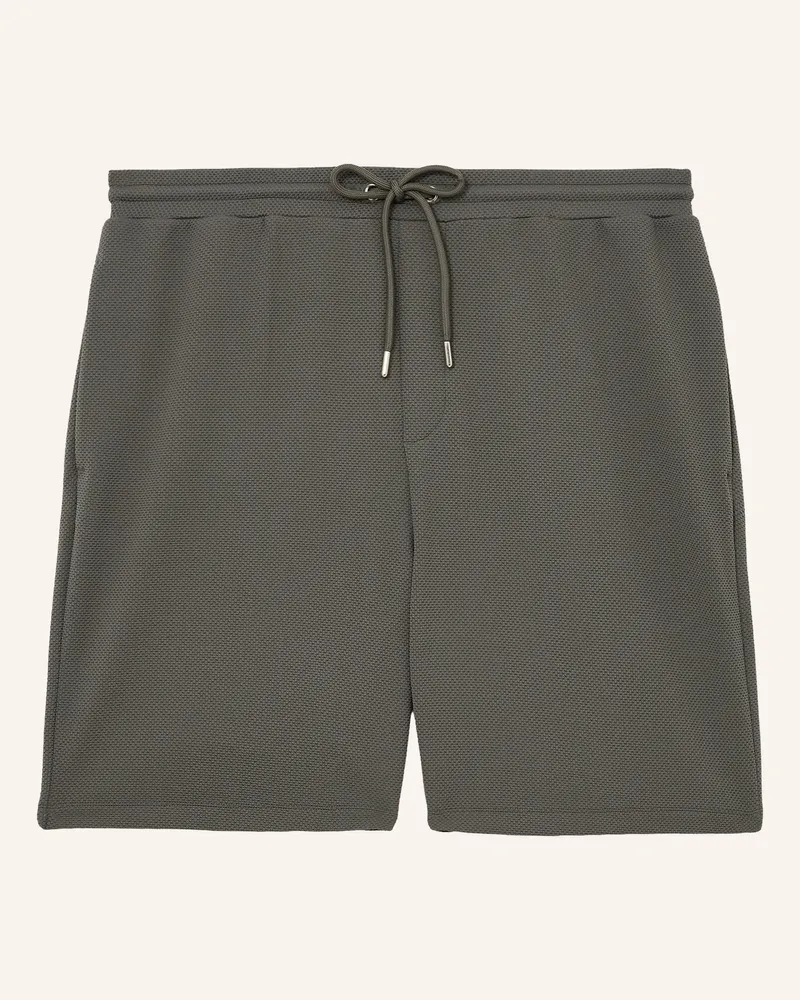 Reiss Piqué-Shorts Tavolla gruen Khaki