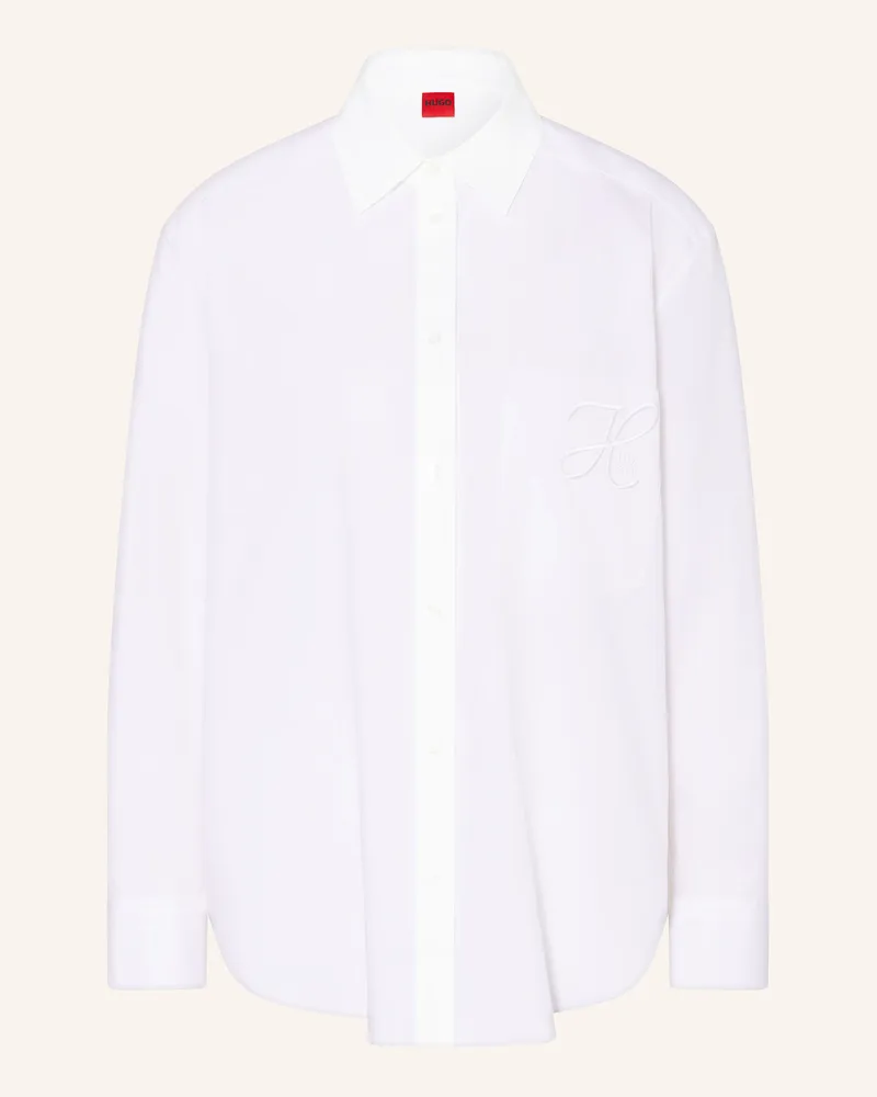 HUGO BOSS Hemdbluse Ejailo weiss Weiss