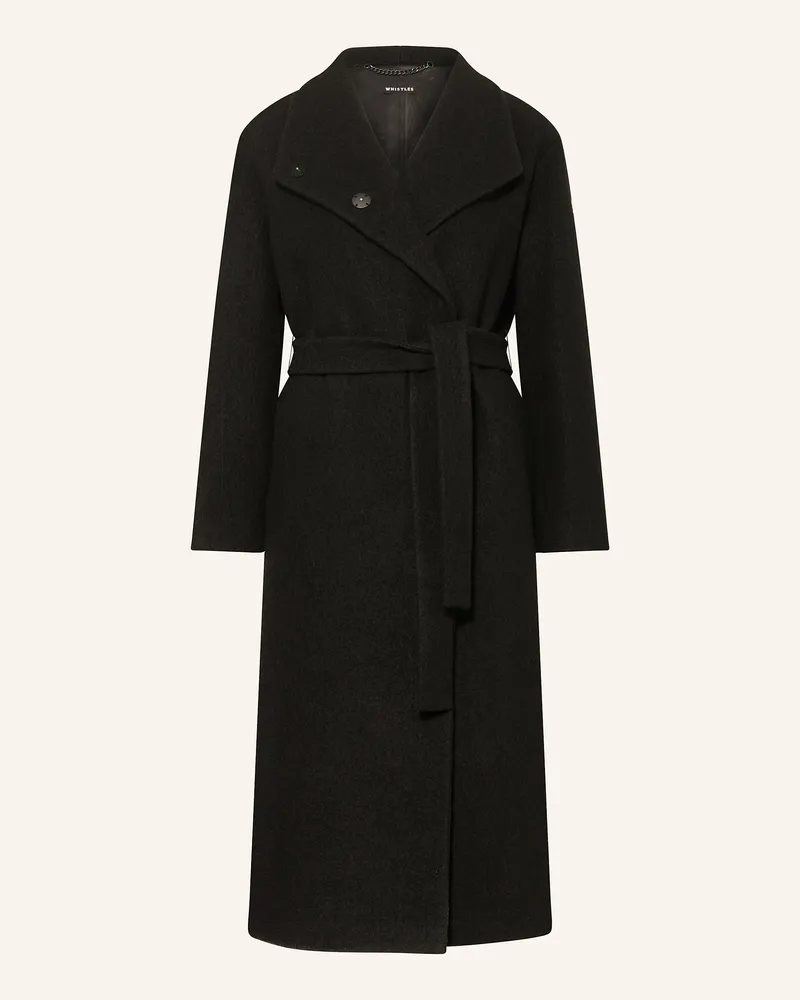 Whistles Wollmantel MORGAN Schwarz