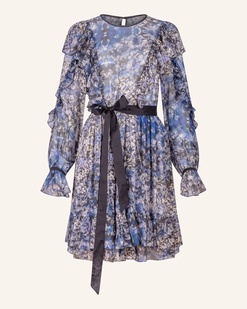 Helene Galwas Minikleid Aus Seide Beckyre blau Blau