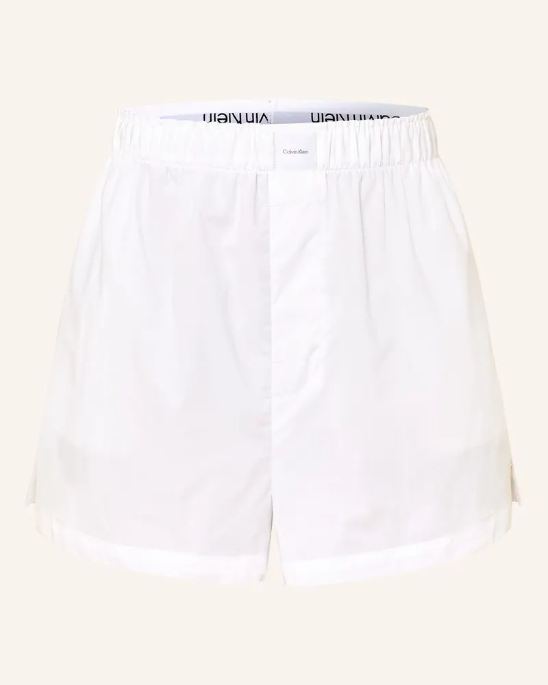 Calvin Klein Schlafshorts weiss Weiss