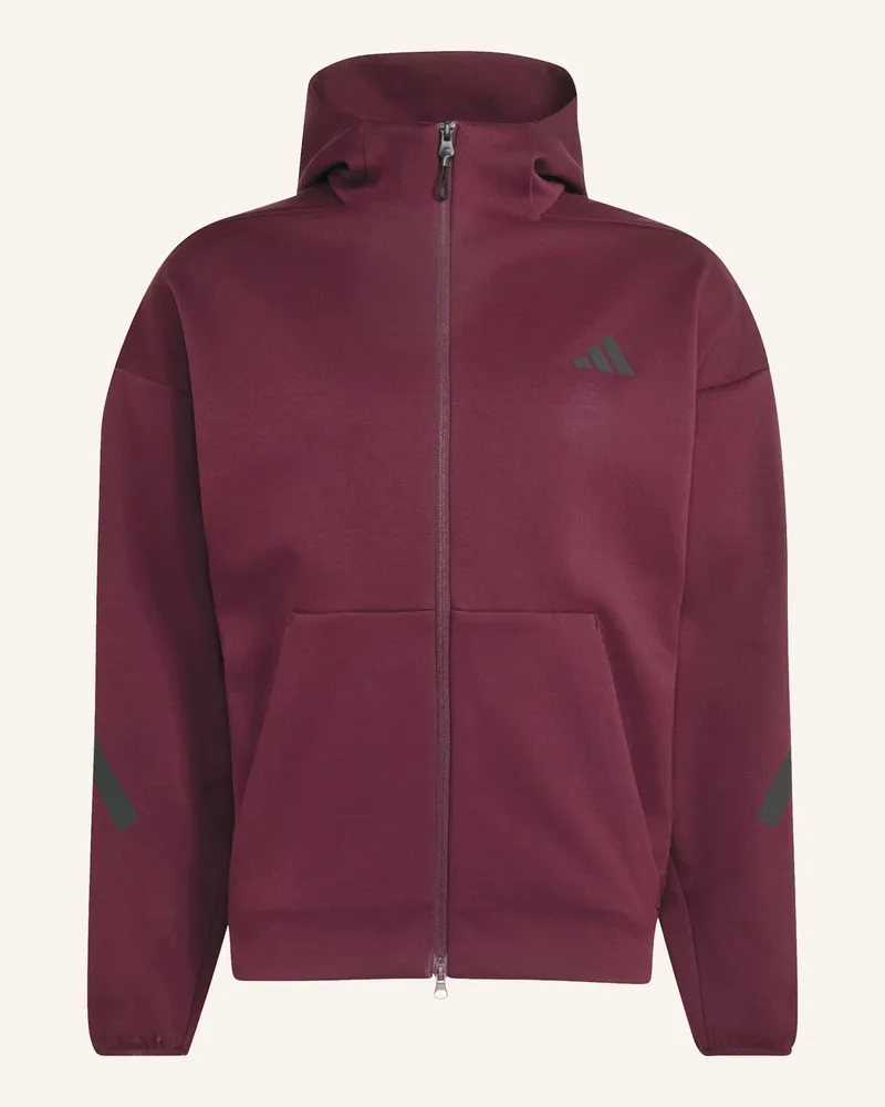 adidas Adidas Z.N.E. Trainingsjacke, Durchgehender Reissverschluss rot Rot
