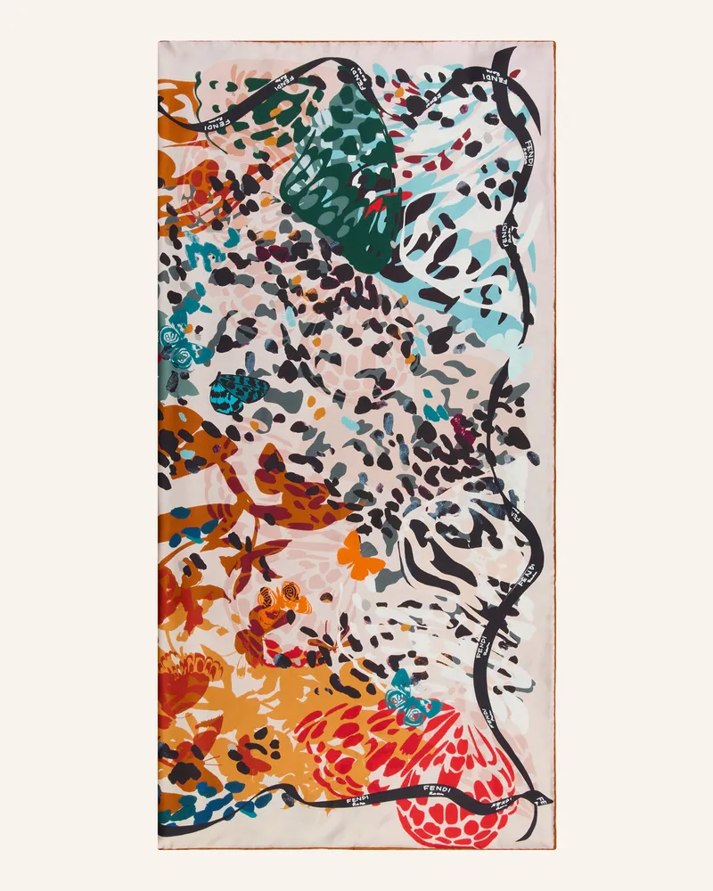 Fendi Seidentuch orange Rosé
