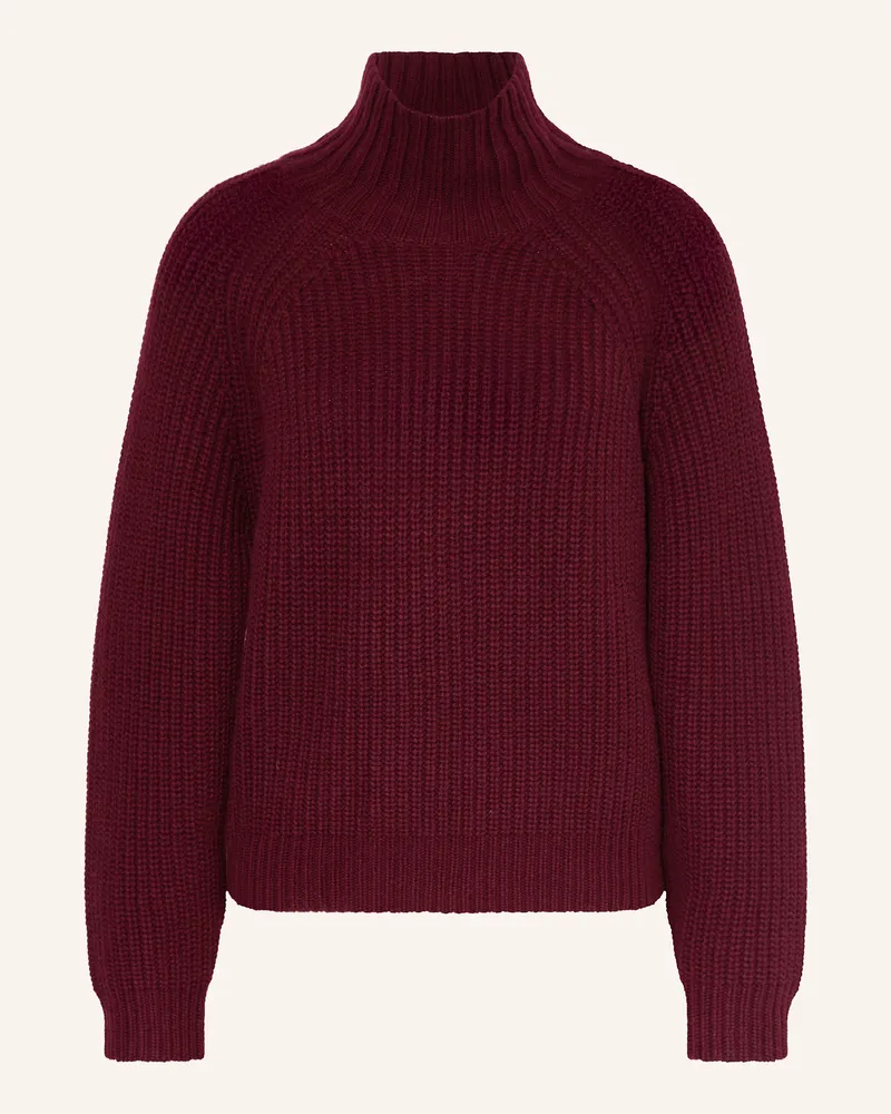 ALLUDE Pullover mit Cashmere Dunkelrot