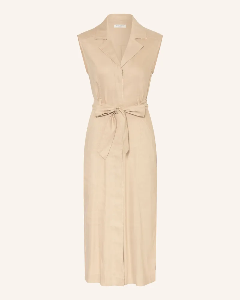 Marc O'Polo Kleid Mit Leinen beige Beige