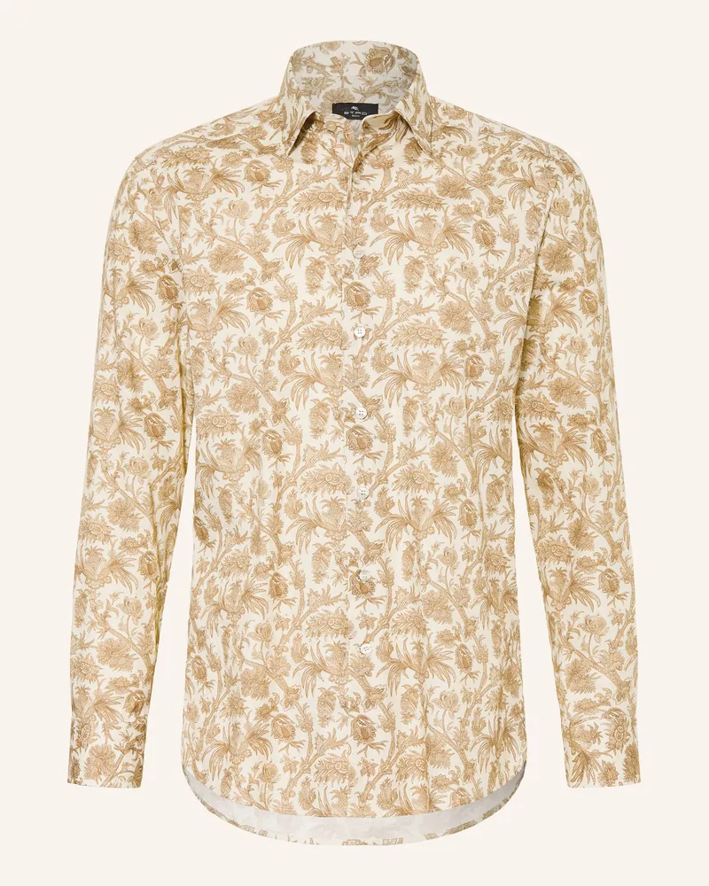 Etro Hemd Comfort Fit beige Hellbraun