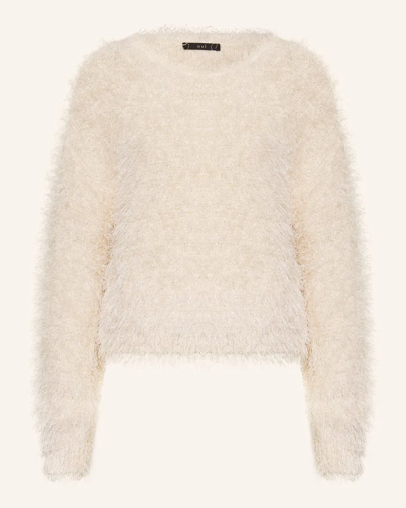Oui  Pullover weiss Creme