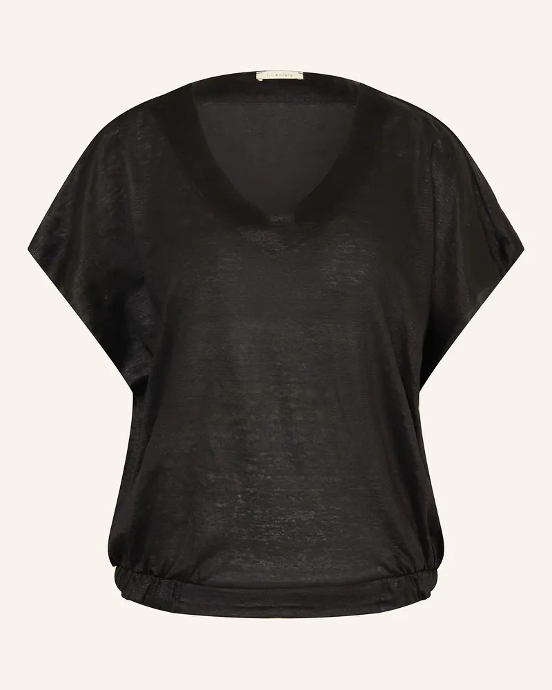 lilienfels Leinenshirt Schwarz