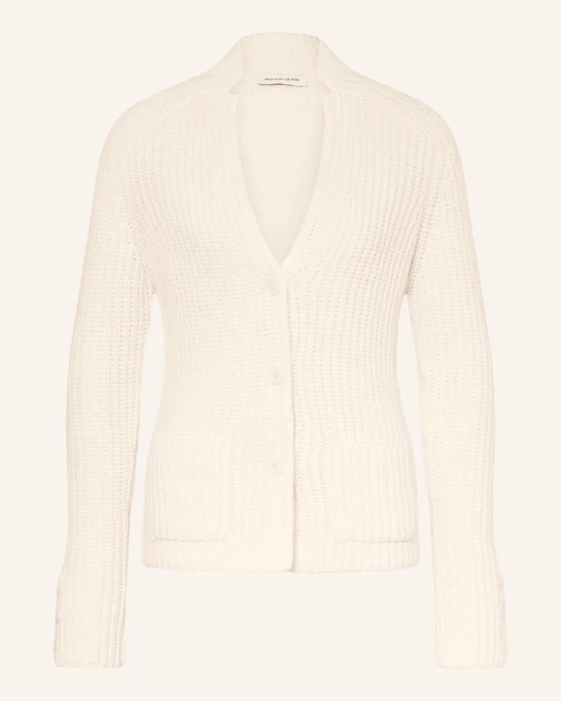 Iris von Arnim Strickjacke Heliantha Aus Cashmere weiss Ecru