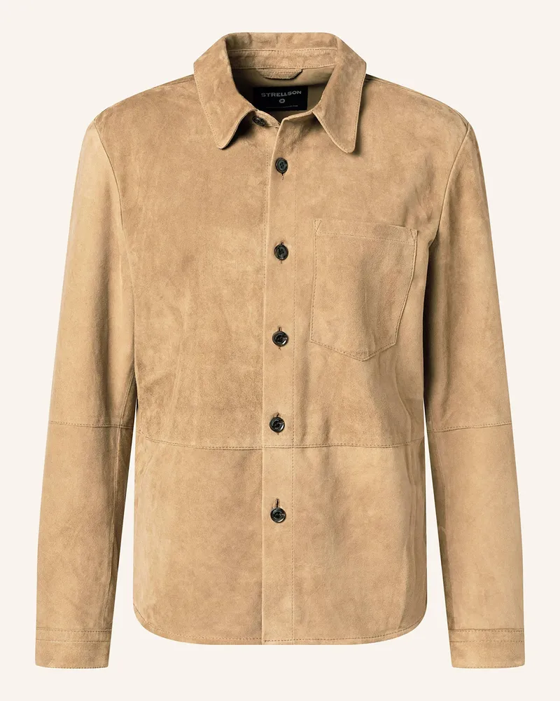 Strellson Overjacket CHADRON aus Leder Camel