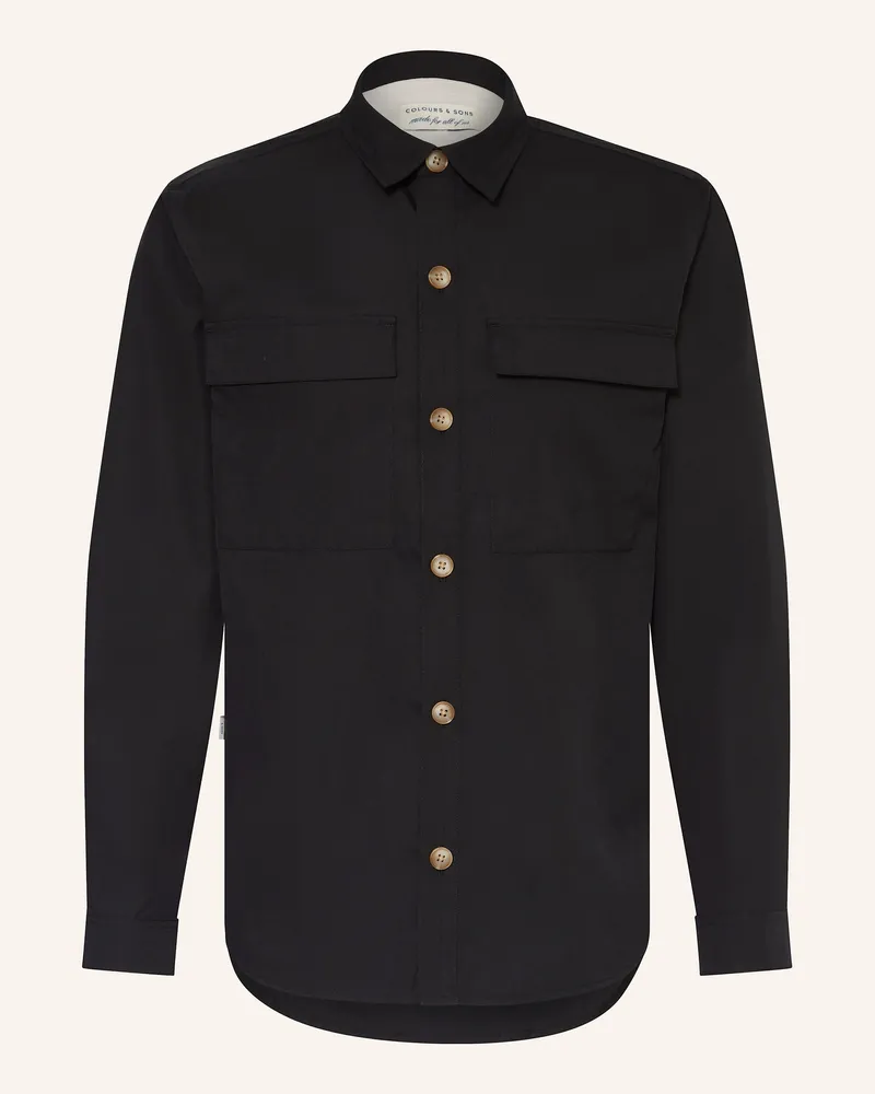 colours & sons Overshirt Schwarz