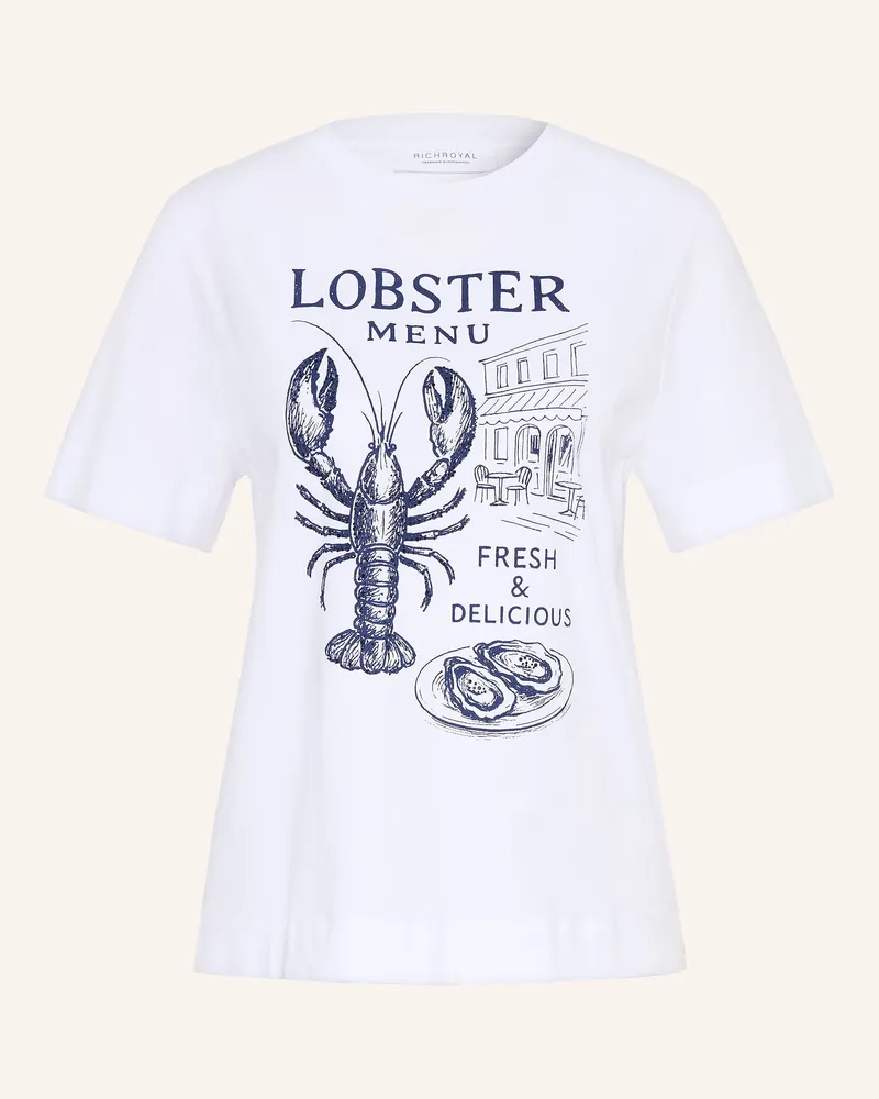 Rich&Royal T-Shirt Mit Schmucksteinen weiss Weiss