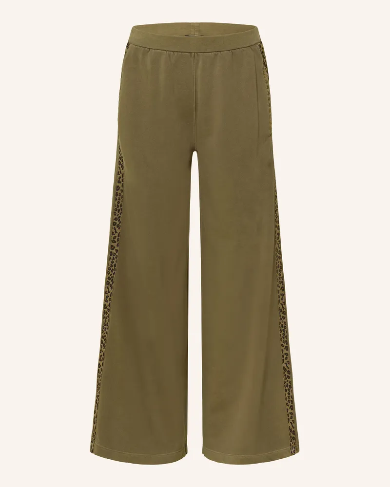 Grace Sweatpants Mit Nieten Und Galonstreifen gruen Oliv