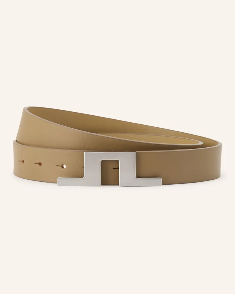 J.Lindeberg Ledergürtel beige Beige