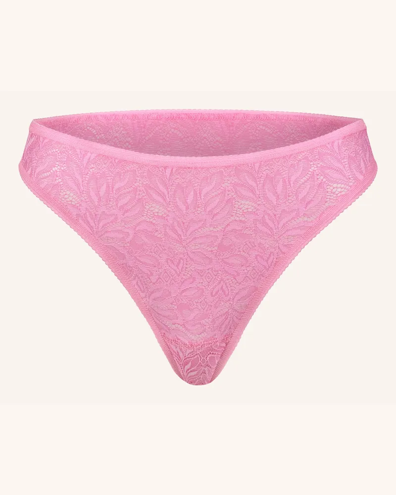 Ehrlich Textil Iconic Lace String Aus Nachhaltiger Spitze - Atmungsaktiv pink Rosa