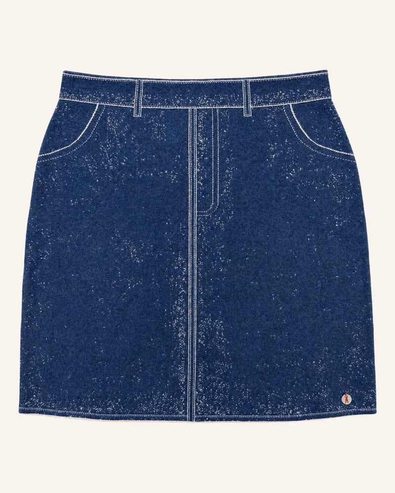 Frieda & Freddies Strickrock In Denim-Optik blau Blau