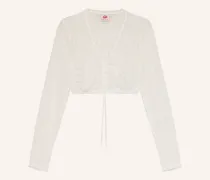 Dirndlbluse Gaisach Aus Spitze weiss