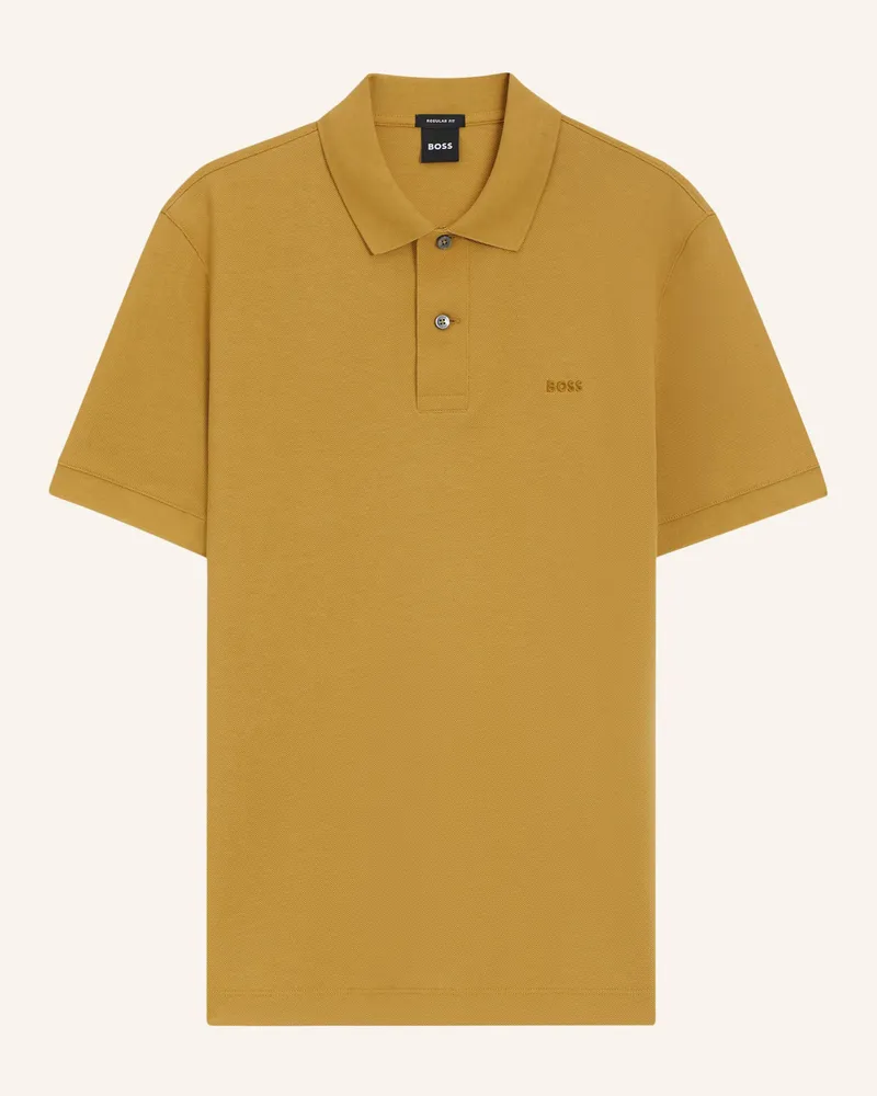 HUGO BOSS Piqué-Poloshirt Pallas Regular Fit gold Gold
