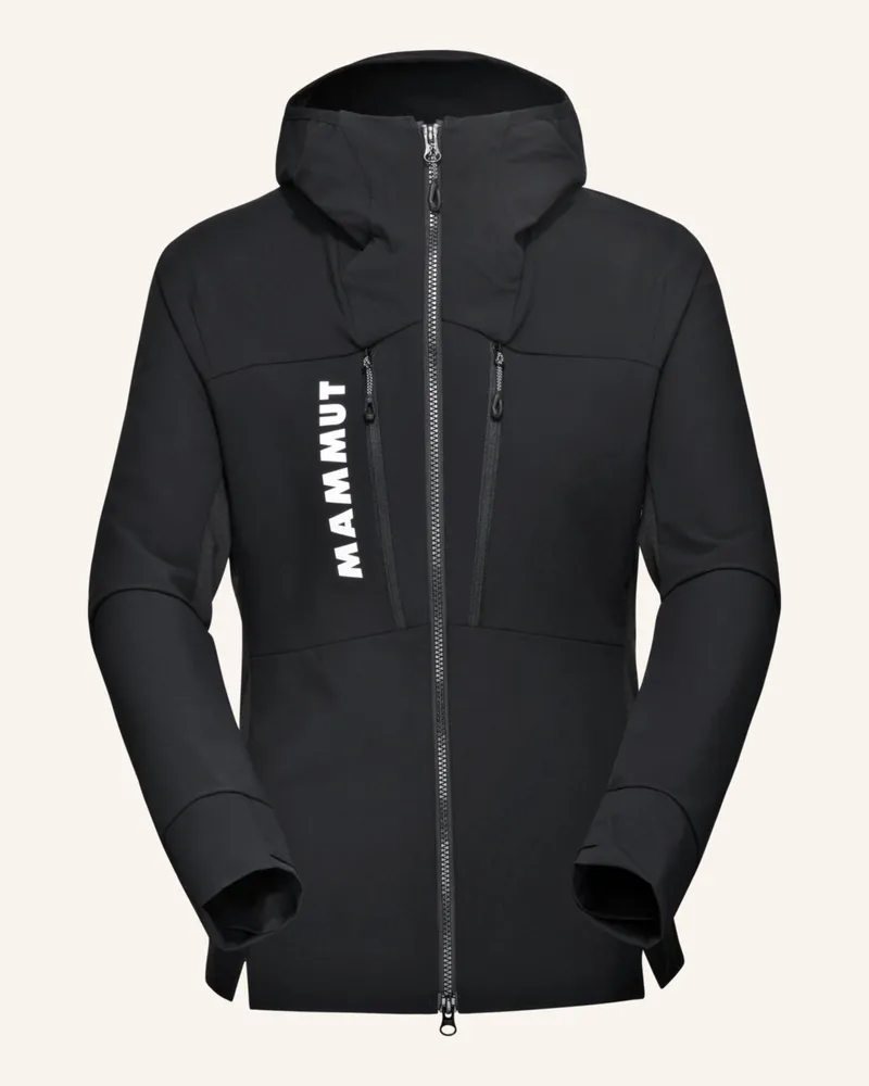 Mammut Softshelljacke Aenergy Hybrid Mit Kapuze schwarz Schwarz