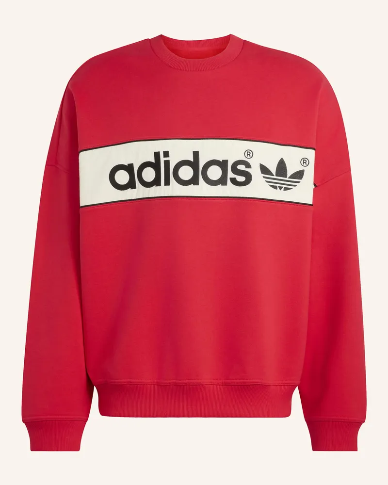 adidas Adisignature Ny Sweatshirt, Rundhalsausschnitt rot Rot
