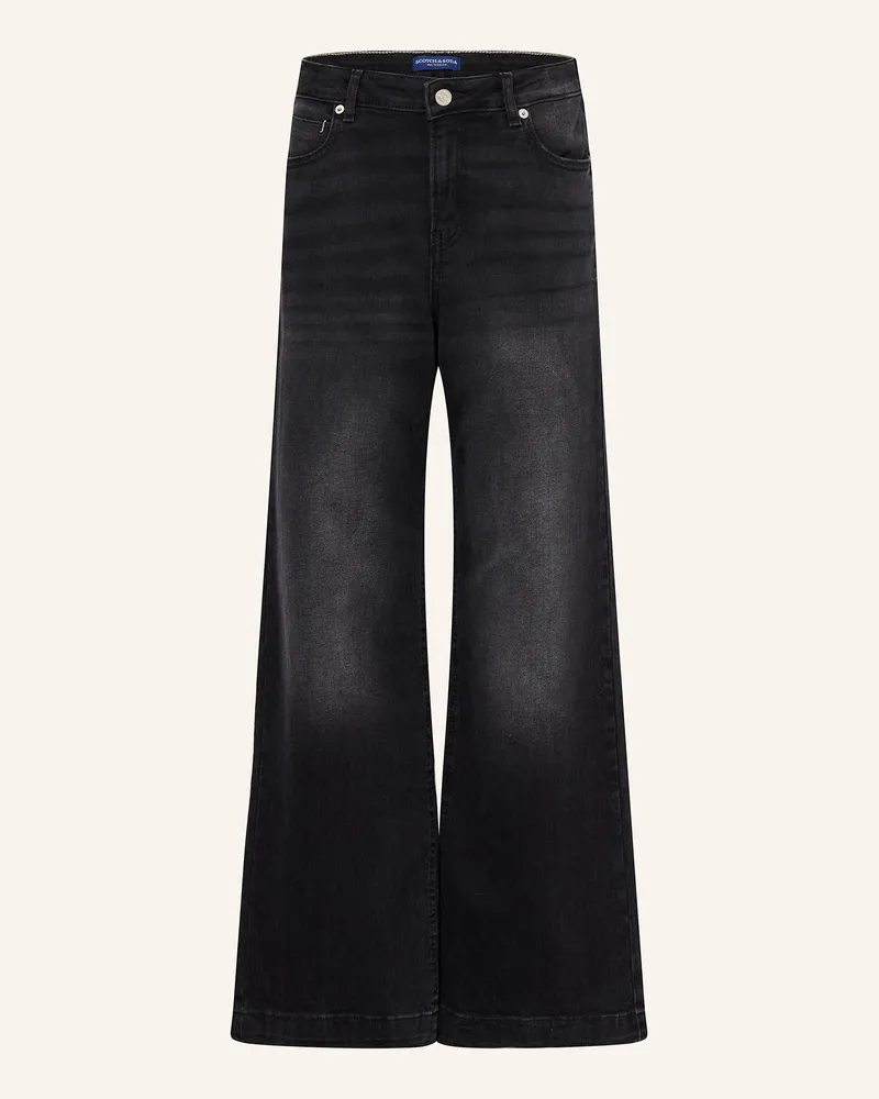Scotch&Soda Jeans THE WAVE Wide Leg Fit Schwarz