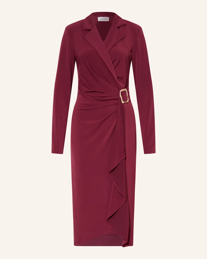 Joseph Ribkoff Kleid in Wickeloptik Dunkelrot
