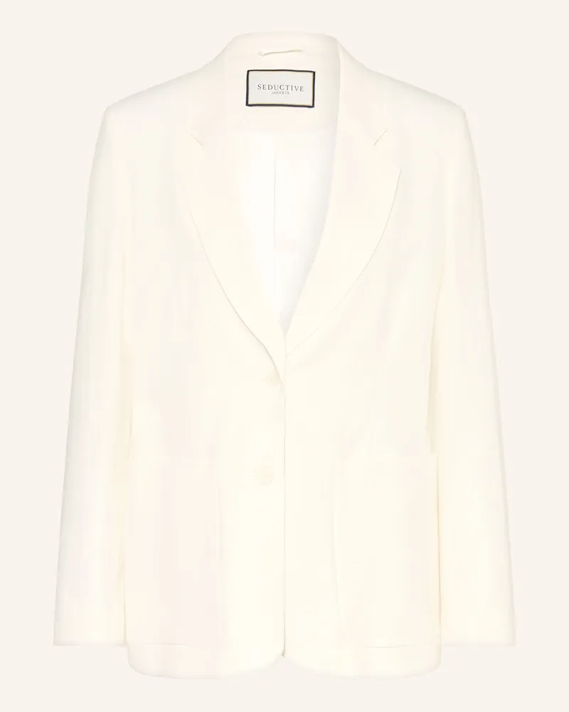 SEDUCTIVE  Blazer Carette Mit Leinen weiss Weiss