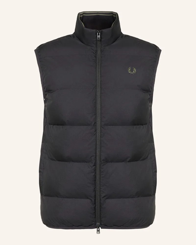 Fred Perry Steppweste schwarz Schwarz